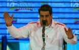 Le président du Venezuela Nicolas Maduro s'esprime devant ses partisans à Caracas le 12 février 2019
