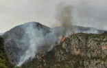 Un feu de forêt près de Artesa de Segre, en Catalogne, en Espagne, le 16 juin 2022