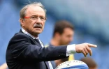 Le sélectionneur du XV de France, Jacques Brunel, avant le match du Tournoi des six Nations face à l'Italie, au stade Olympique de Rome, le 16 mars 2019