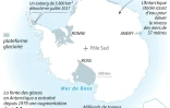La fonte de l'Antarctique augmente le niveau des mers