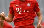 Le défenseur français du Bayern, Benjamin Pavard, buteur lors du match de Bundesliga face à Düsseldorf, à Munich, le 30 mai 2020