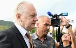 Le fondateur de Wikileaks, Julian Assange, arrive au tribunal fédéral de Saipan le 26 juin 2024