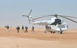 L'arrivée du le secrétaire général de l'ONU Ban Ki-moon au camp de réfugiés de Smara près de près de Tindouf en Algérie, le 25 février 2016 