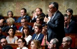Le député Yves Jego (au micro), membre du groupe parlementaire des "Constructifs", à l'Assemblée nationale le 5 juillet 2017