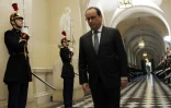 Le président François Hollande à Versailles avant son discours devant le Parlement le 16 novembre 2015