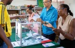 Bureau de vote, à Remire-Montjoly, Guyane, le 25 mai 2019