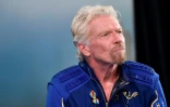 Richard Branson après son vol vers l'espace à Spaceport America, près de Truth and Consequences, au Nouveau-Mexique, le 11 juillet 2021