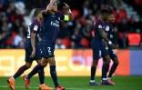 Le PSG facile vainqueur du FC Metz, avec notamment un but du capitaine Thiago Silva, le 10 mars 2018 au Parc des Princes