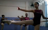Des élèves du Ballet Manguinhos, une école de danse située dans une favela de Rio de Janeiro, au Brésil, le 27 juin 2022