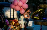 Un mémorial pour les victimes de la tuerie de l'école primaire Robb, à Uvalde, au Texas, le 29 mai 2022