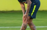 Douleur au genou pour Neymar en séance d'entraînement à Teresopolis le 28 mai 2019