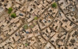Vue aérienne de la ville de Djenné, le 12 juin 2025