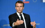 Le président français Emmanuel Macron s'exprime devant un public pro-européen à Bratislava, en Slovaquie, le 26 octobre 2018