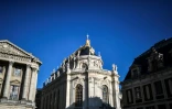 La façade la chapelle royale du château de Versailles après sa restauration, le 6 avril 2021