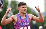Benjamin Robert champion de France du 800 m, le 25 juin 2022 à Caen  