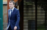 Le président français Emmanuel Macron à Berd'huis, dans le nord-ouest de la France, le 12 avril 2018