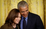 Barack Obama et Kamala Harris, à la Maison Blanche, le 5 avril 2022