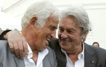 Jean-Paul Belmondo et Alain Delon, le 14 septembre 2010 à Boulogne-Billancourt