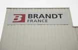La façade de l'usine Brandt située à Orléans (Loiret), le 15 novembre 2021