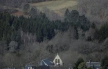 Le village de Tarnac, en Corrèze, le 8 mars 2018 à quelques jours de l'ouverture du procès du "groupe de Tarnac"