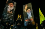 Des partisans du Hezbollah célèbrent le cessez-le-feu dans la banlieue sud de Beyrouth, le 17 avril 2026