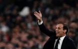 L'entraîneur de la Juventus Massimiliano Allegri donne des instructions lors du match de C1 contre les Young Boys, le 2 octobre 2018 à Turin 