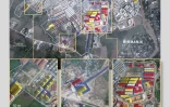 Image satellite de Planet Labs PBC de KK Park en Birmanie, près de la frontière avec la Thaïlande, soulignant les nouvelles constructions entre le 2 mars 2025 et le 18 septembre 2025