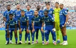 L'équipe de l'OM avant un match amical contre Aston Villa, le 9 aoüt 2025 au Vélodrome
