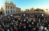 Manifestation antifascite des "sardines" le 14 décembre 2019 à Rome