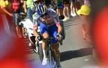 L'Allemand Florian Lipowitz dans la montée vers Hautacam, lors de la 12e étape du Tour de France, le 17 juillet 2025