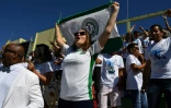Des supporters de Chapecoense assistent à un entraînement de leur nouvelle équipe, le 20 janvier 2017 à Chapeco
