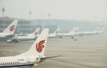 Des avions Air China à l'aéroport de Pékin le 6 avril 2017