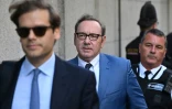 L'acteur américain Kevin Spacey arrive au tribunal criminel d'Old Bailey à Londres, le 14 juillet 2022