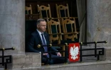 Le président polonais Andrzej Duda durant la session inaugurale du Parlement à Varsovie, le 13 novembre 2023