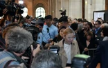 Patricia Ménard, l'ex-épouse de Jérôme Cahuzac à son arrivée le 5 septembre 2016 au palais de justice à Paris