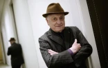 Pierre Bergé dans son bureau à Paris le 11 février 2015