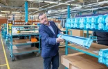 Declan Gormley, patron du fabricant de ventilation mécanique Brookvent, le 29 novembre 2021 à Dunmurry, près de Belfast, en Irlande du Nord