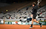 Dominic Thiem impressionnant contre Marin Cilic sur le central Philippe Chatrier à Roland-Garros, le 28 septembre 2020