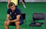 L'entraîneur-assistant du XV de France Fabien Galthié après la défaite contre le pays de Galles en quart de finale de la Coupe du monde, le 20 octobre 2019 à Oita (Japon) 