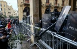 Heurts entre des manifestants et des forces de sécurité libanaises dans le centre de Beyrouth, le 18 janvier 2020