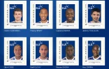 Timbres collectors à l'effigie des joueurs (Photo : DR)