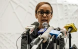 La porte-parole du gouvernement éthiopien Billene Seyoum lors d'une conférence de presse à Addis Abeba, le 13 23 2019, après une "tentative de coup d'Etat" dans le nord-ouest.