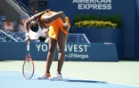 La joueuse américaine Sloane Stephens pendant son quart de finale de l'US Open contre la Lettonne Anastasija Sevastova, le 4 septembre 2018