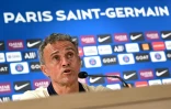 L'entraîneur du PSG Luis Enrique en conférence de presse, le 18 août 2023 à Poissy