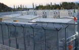 Un centre de détention de migrants près de Lezhe, le 1er novembre 2025 en Albanie