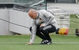 Le sélectionneur de l'équipe de Belgique Roberto Martinez pendant un entraînement, le 4 octobre 2021 à Tubize