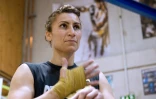 Farida El Hadrati à l'entraînement, le 23 mars 2016 à Clermont-Ferrand