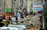Un périmètre de sécurité a été mis en place après l'effondrement des deux immeubles le 5 novembre 2018 à Marseille