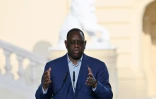 Le président sénégalais Macky Sall lors d'une conférence de presse, le 16 juin 2023 à Kiev