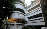 La maison Rubinsky de style Bauhaus, construite en 1935 par l'architecte Abraham Markusfeld, le 9 mai 2019 à Tel-Aviv, en Israël